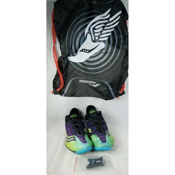 Saucony Men Running Endorphin Track Shoe Cleats outdoor Citron 8 M New in Box main image 4